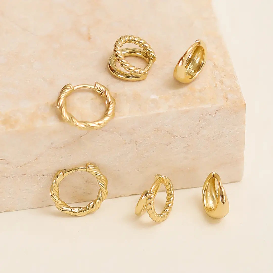 The    Logan Hoops by  Francesca Jewellery from the Earrings Collection.