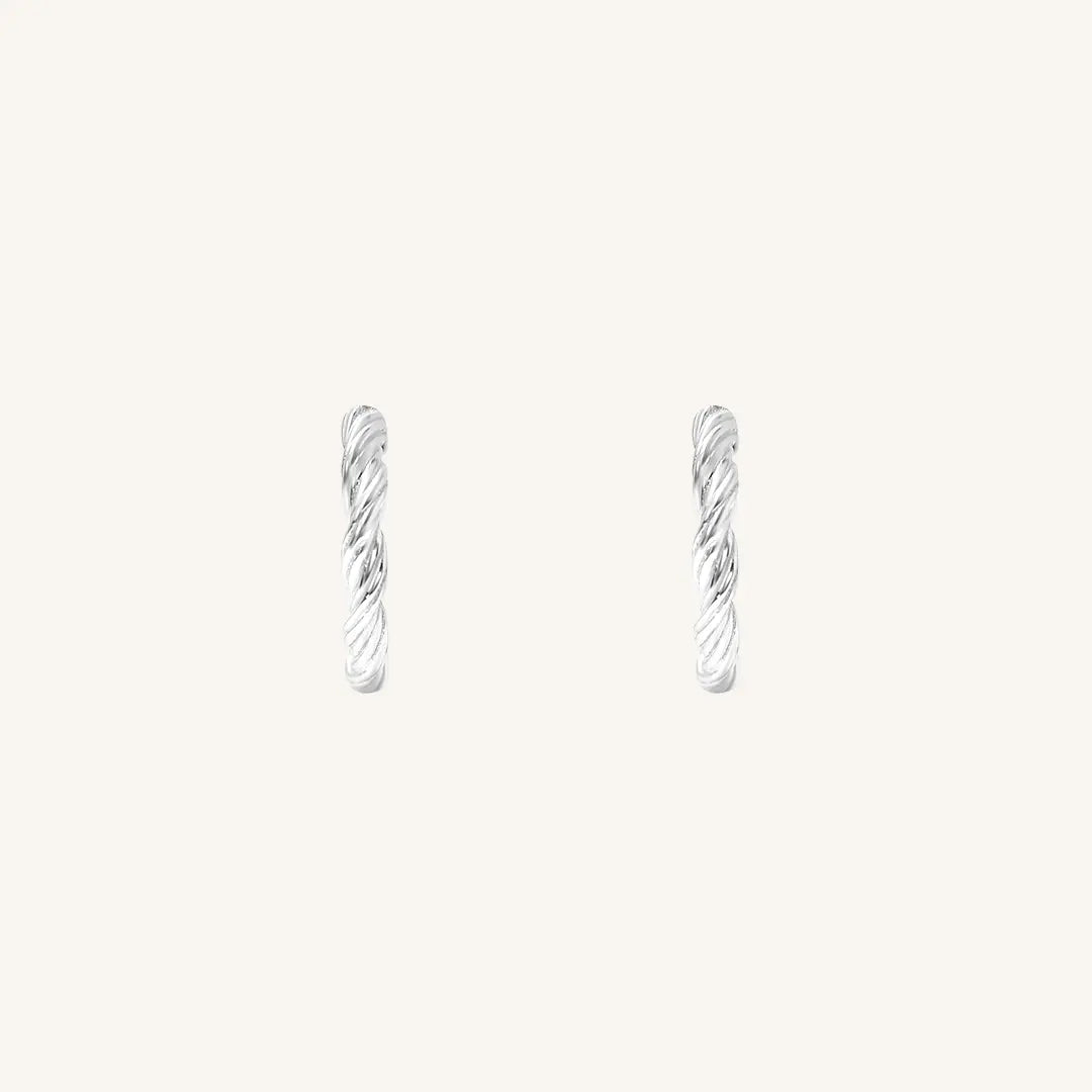 The    Logan Hoops by  Francesca Jewellery from the Earrings Collection.