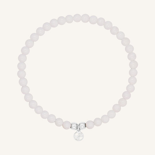 White Agate Lumier Bracelet - Stone of Resilience