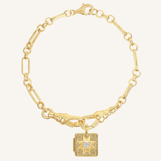 Margot Photo Locket Fob Bracelet