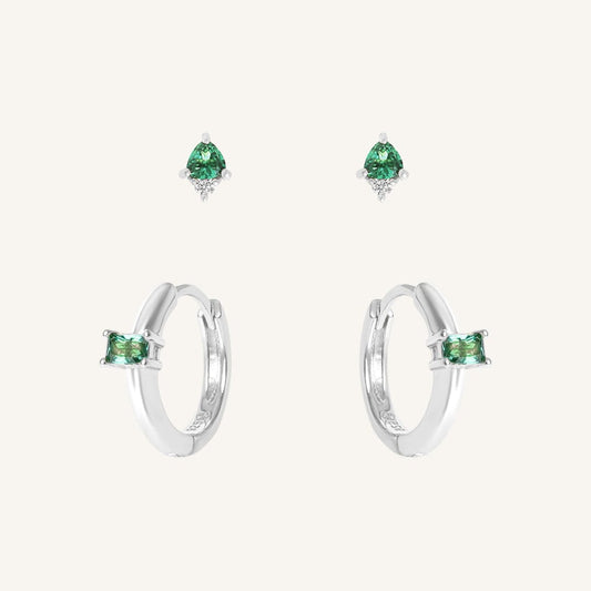 May Birthstone Earring Set