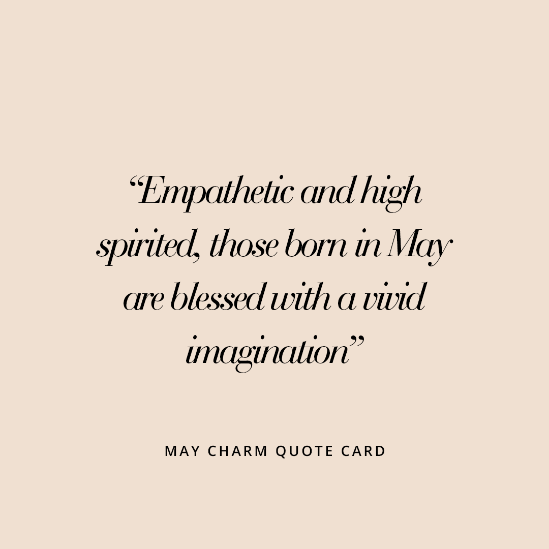 Etch Birthstone Charm May