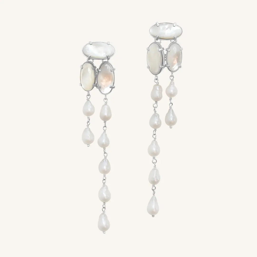 The  SILVER  PRE-ORDER : Muir Statement Earrings by  Francesca Jewellery from the Earrings Collection.