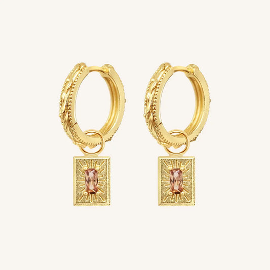 The  GOLD  Myall Abundance Hoops by  Francesca Jewellery from the Earrings Collection.