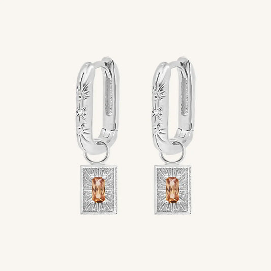 The  SILVER  Myall Corinna Hoops by  Francesca Jewellery from the Earrings Collection.