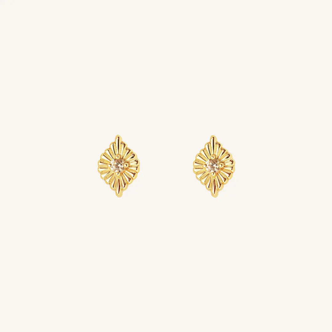 The  GOLD  Myall Studs by  Francesca Jewellery from the Earrings Collection.
