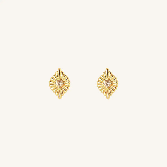 The  GOLD  Myall Studs by  Francesca Jewellery from the Earrings Collection.