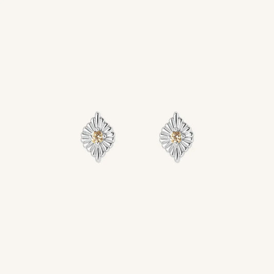 The  SILVER  Myall Studs by  Francesca Jewellery from the Earrings Collection.