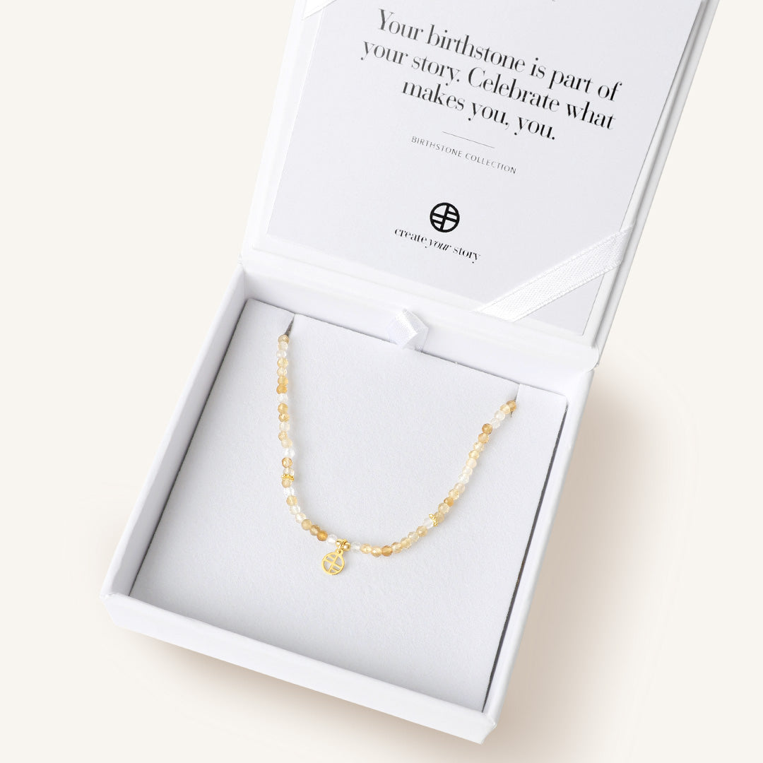 November Birthstone Necklace