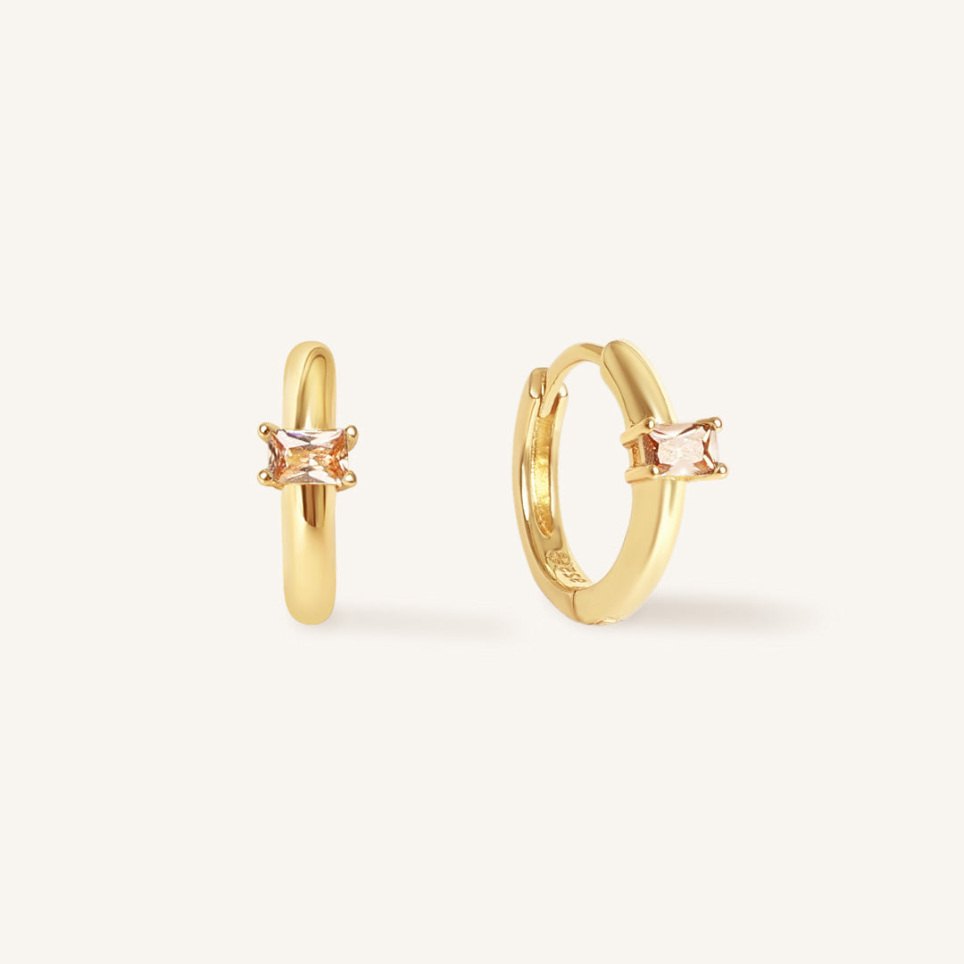 November Birthstone Huggies