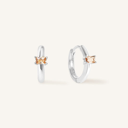November Birthstone Huggies