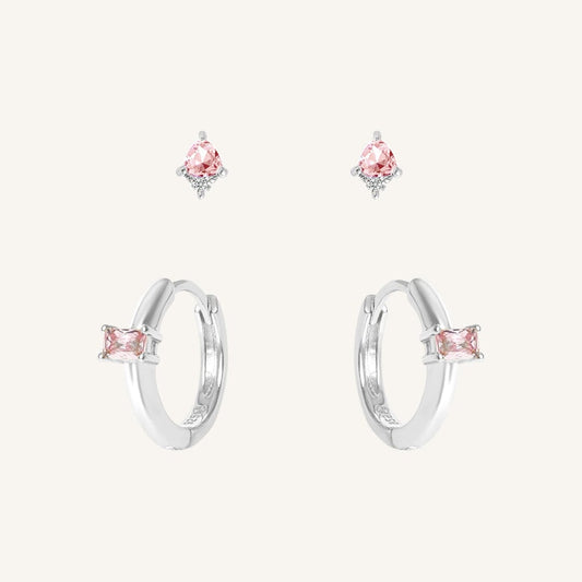 October Birthstone Earring Set