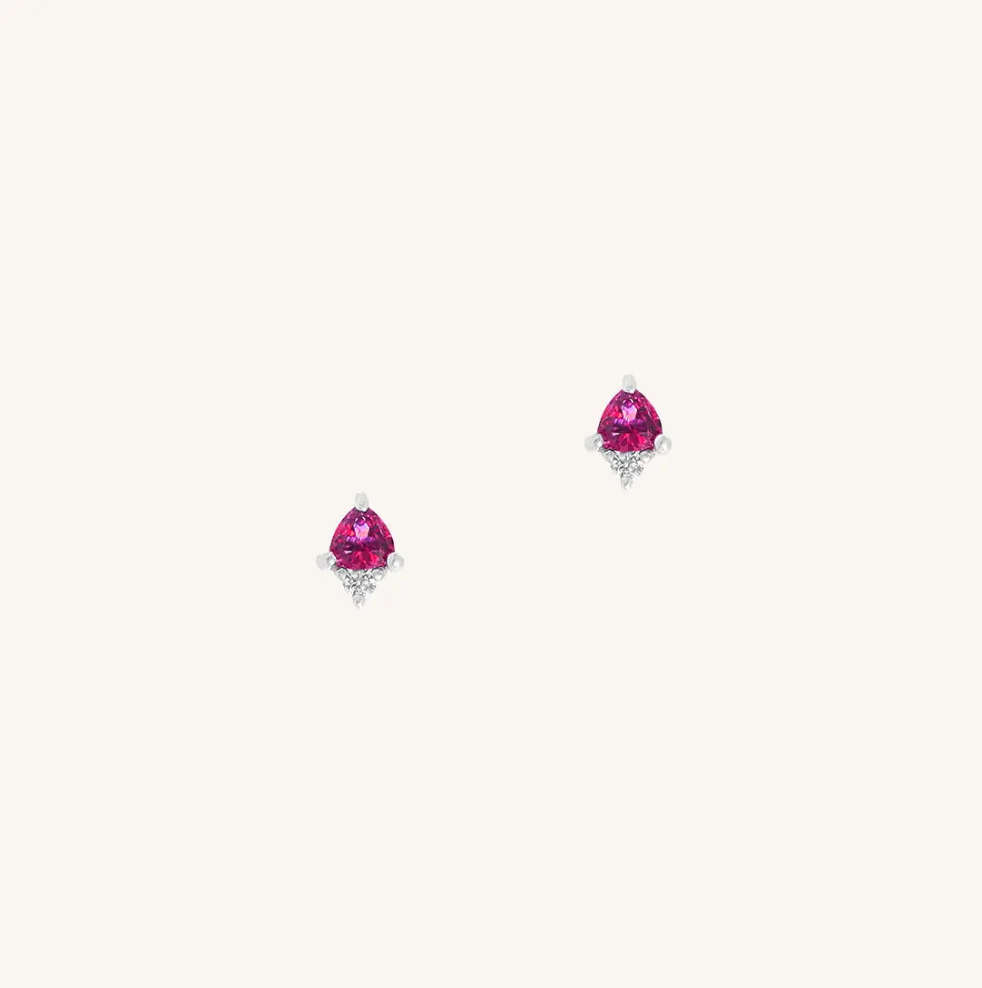 The  SILVER  October Birthstone Studs by  Francesca Jewellery from the Earrings Collection.