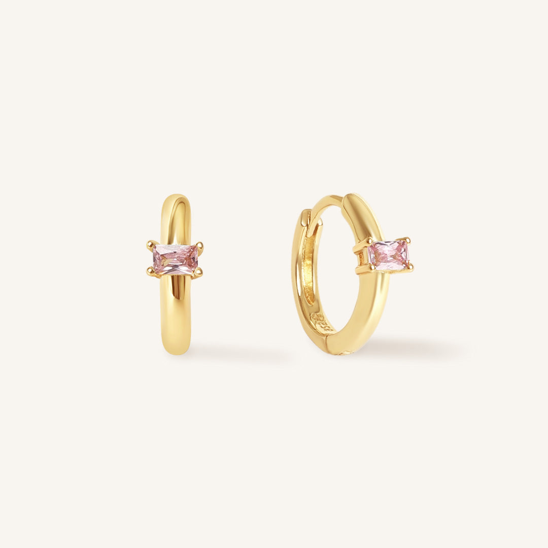 October Birthstone Huggies