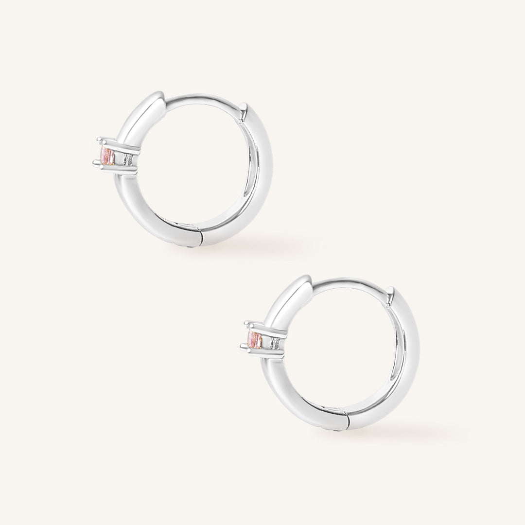 October Birthstone Huggies