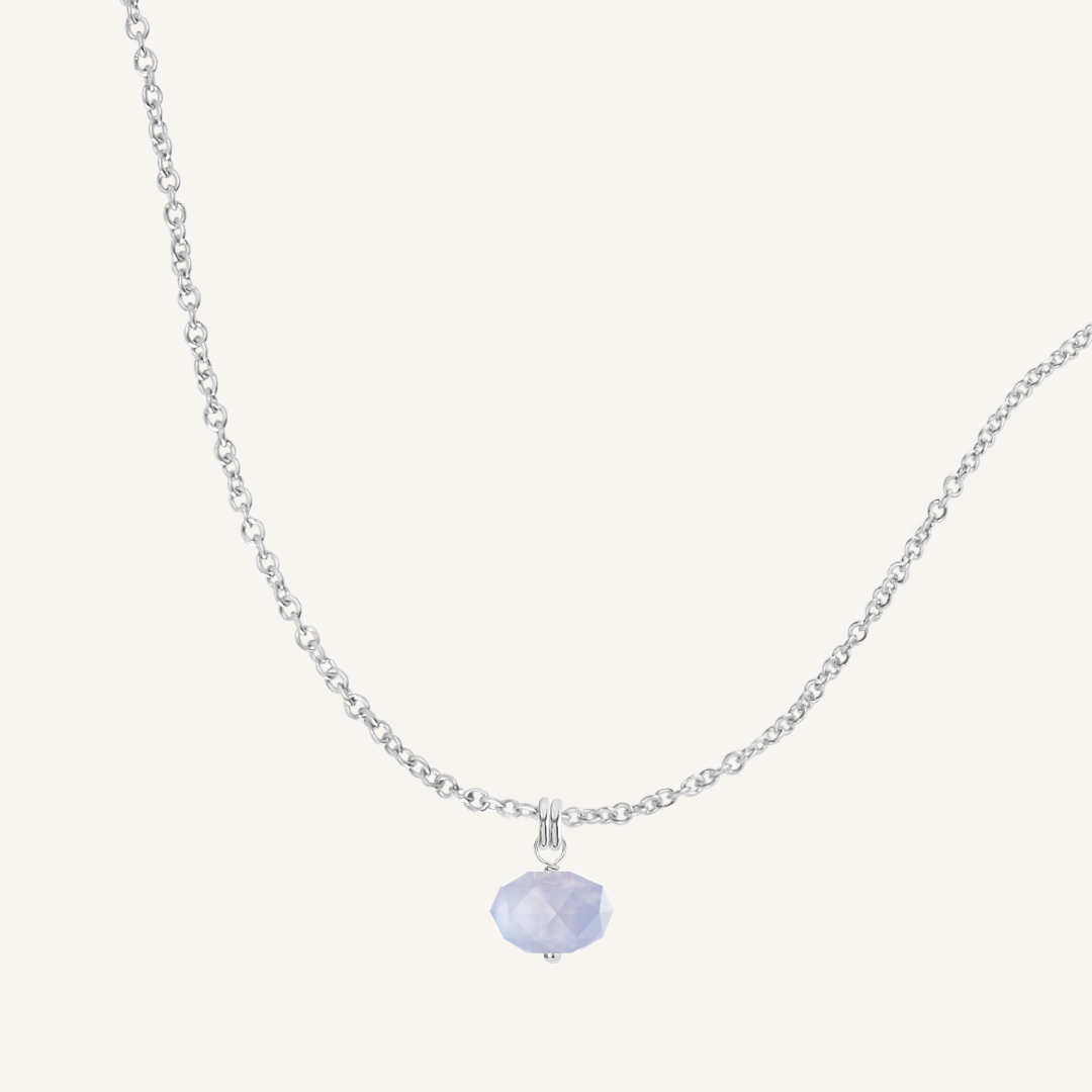 Nuance Blue Agate Heart Charm main image 0