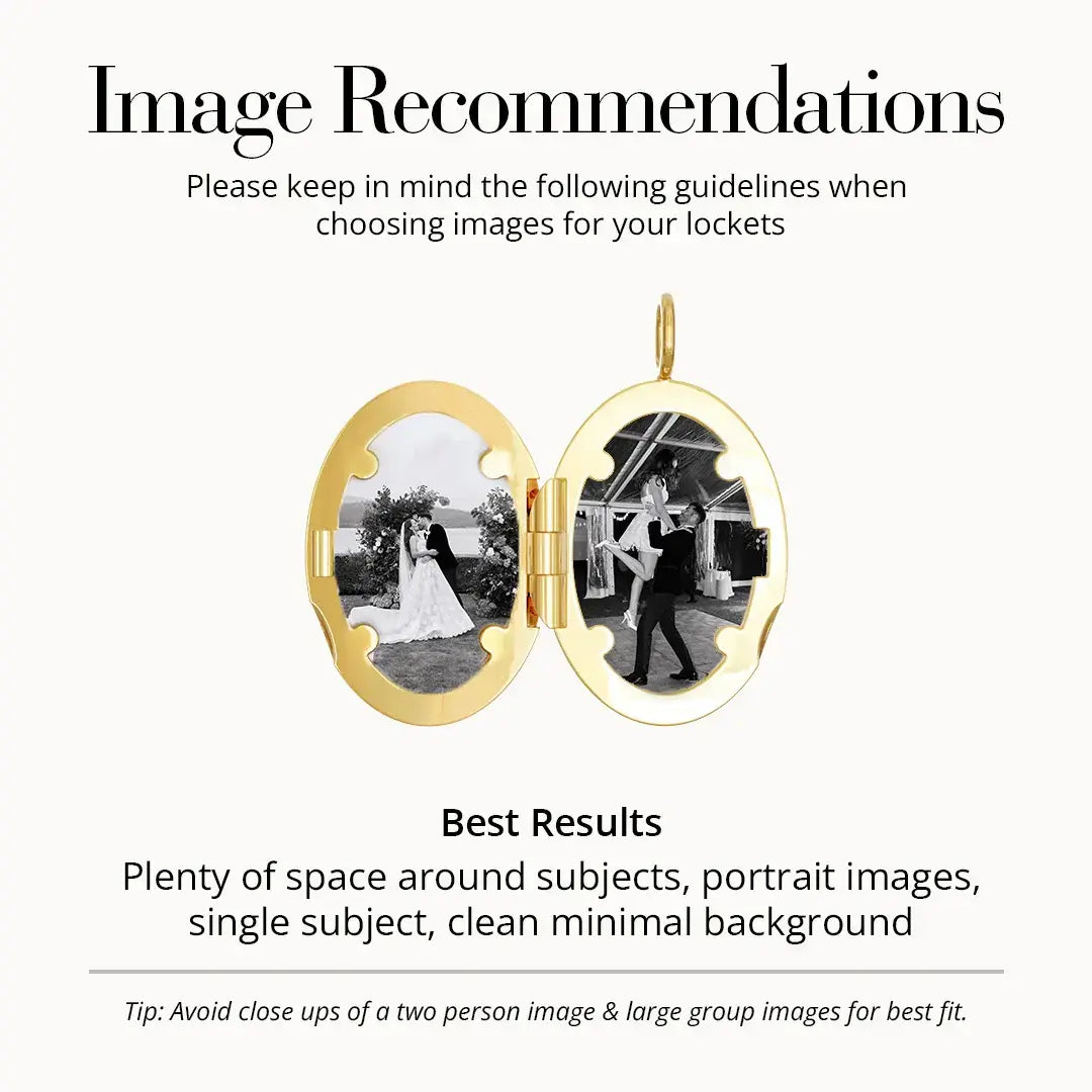Oval Photo Locket