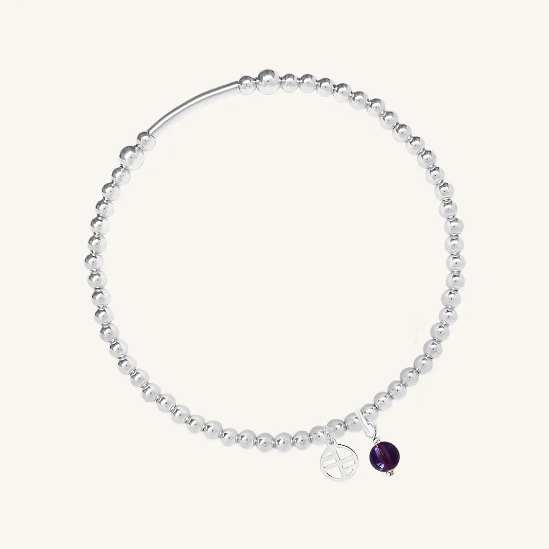 The  SILVER-L  Awareness Bracelet - Pancare by  Francesca Jewellery from the Bracelets Collection.