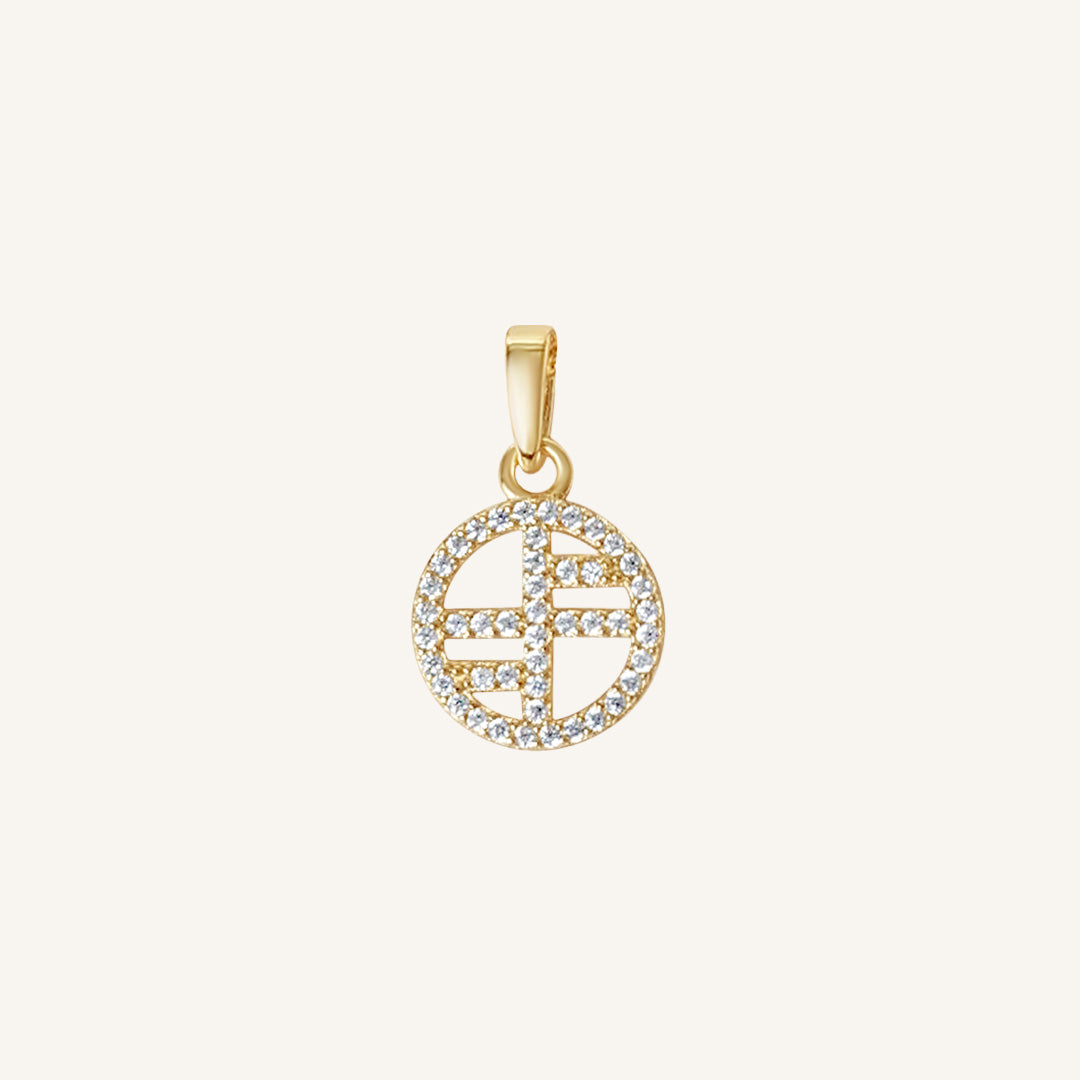 Pavé Logo Charm