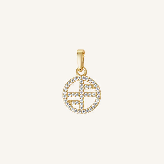 Pavé Logo Charm