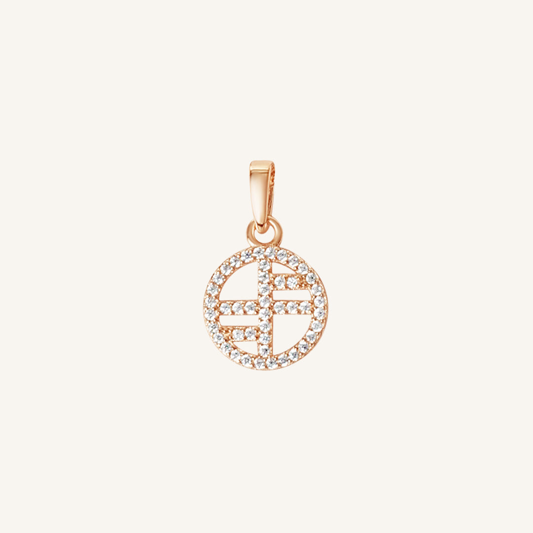 Pavé Logo Charm
