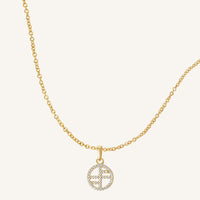 Pavé Logo Charm Necklace