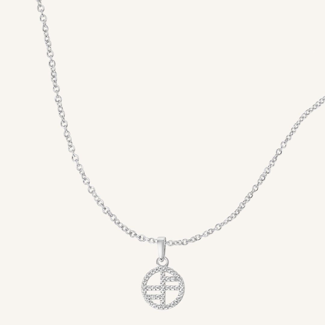 Pavé Logo Charm Necklace