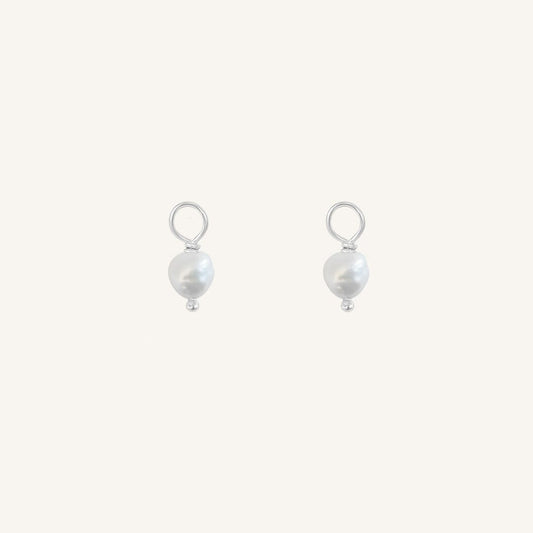 Pearl Hoop Charm - Stone of Potential (Set of 2)