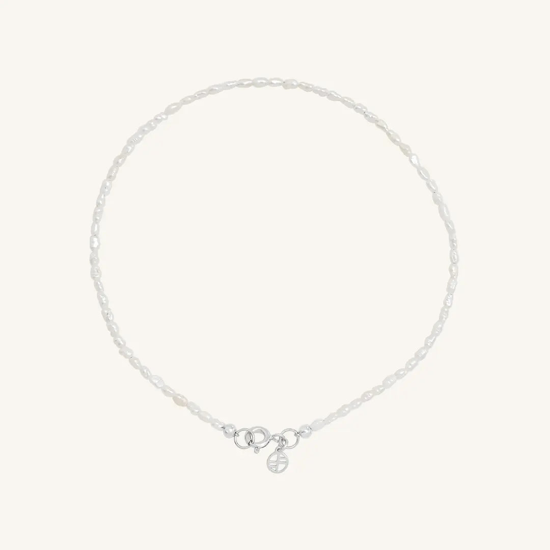 The  SILVER-L  Peggy Pearl Anklet by  Francesca Jewellery from the Anklets Collection.