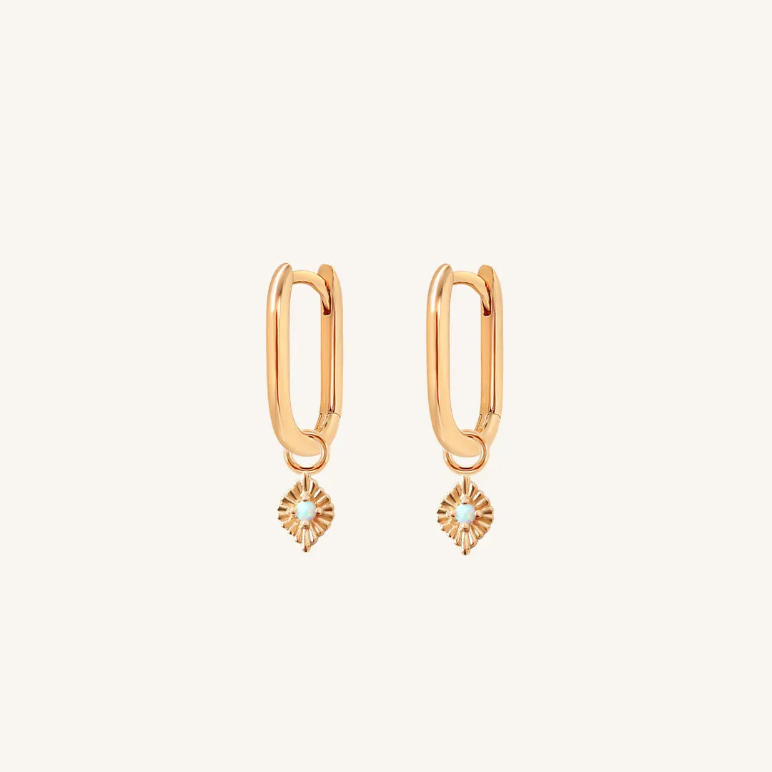 The    Pillar Marley Hoops by  Francesca Jewellery from the Earrings Collection.