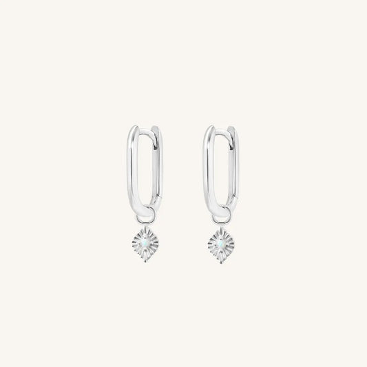 The    Pillar Marley Hoops by  Francesca Jewellery from the Earrings Collection.