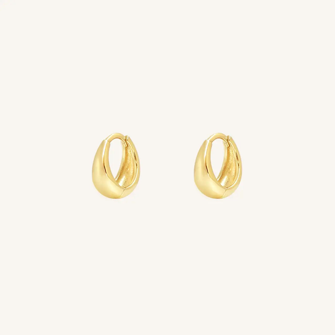 The  GOLD  Quinn Huggies by  Francesca Jewellery from the Earrings Collection.