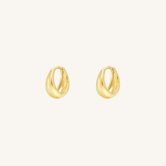 The  GOLD  Quinn Huggies by  Francesca Jewellery from the Earrings Collection.
