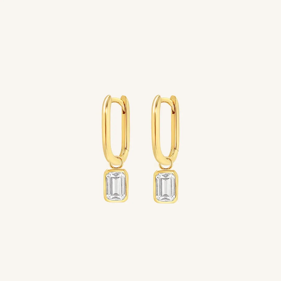 The  GOLD  Radiant Marley Hoops by  Francesca Jewellery from the Earrings Collection.