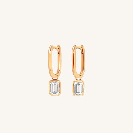 The  ROSE  Radiant Marley Hoops by  Francesca Jewellery from the Earrings Collection.