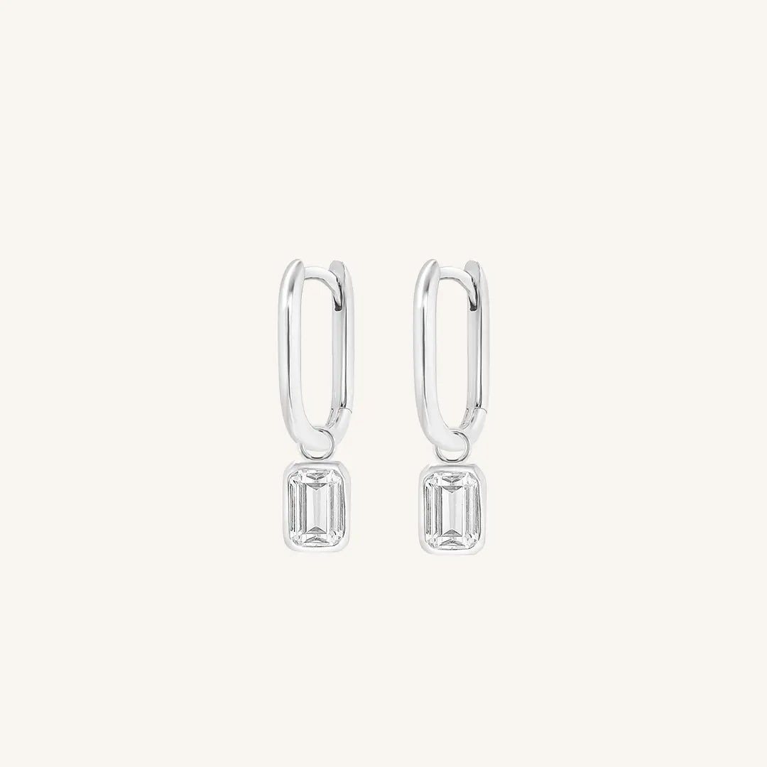 The  SILVER  Radiant Marley Hoops by  Francesca Jewellery from the Earrings Collection.