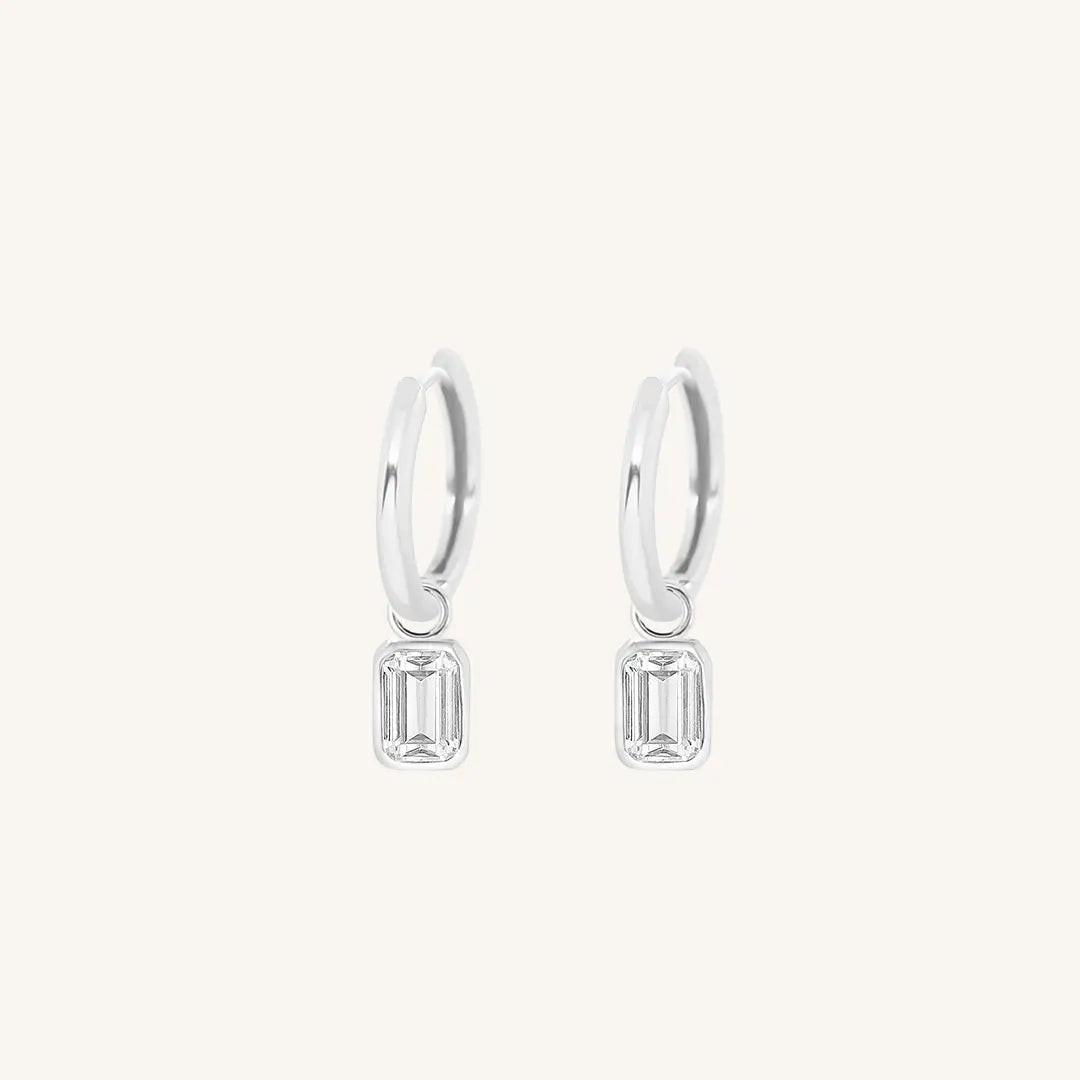 The  SILVER-Ari  Radiant Plain Hoops by  Francesca Jewellery from the Earrings Collection.