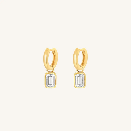 The  GOLD-Billie  Radiant Plain Hoops by  Francesca Jewellery from the Earrings Collection.