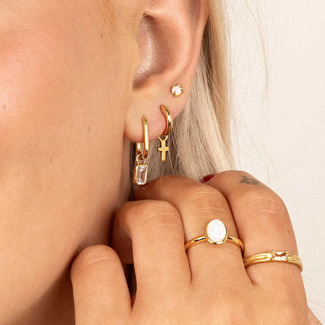 The    Radiant Plain Hoops by  Francesca Jewellery from the Earrings Collection.