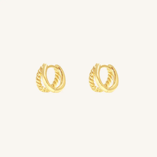 The  GOLD  Reese Huggies by  Francesca Jewellery from the Earrings Collection.