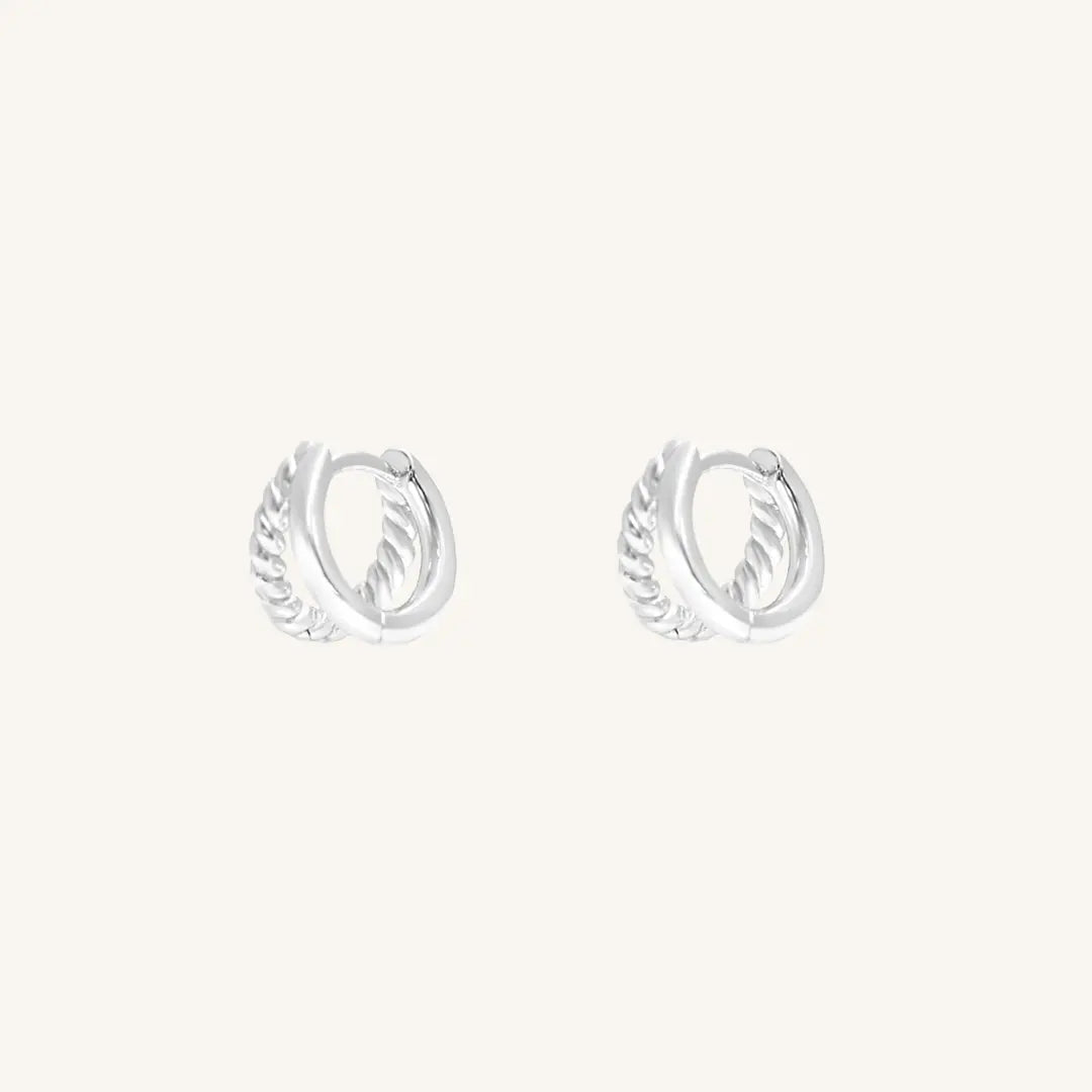 The  SILVER  Reese Huggies by  Francesca Jewellery from the Earrings Collection.