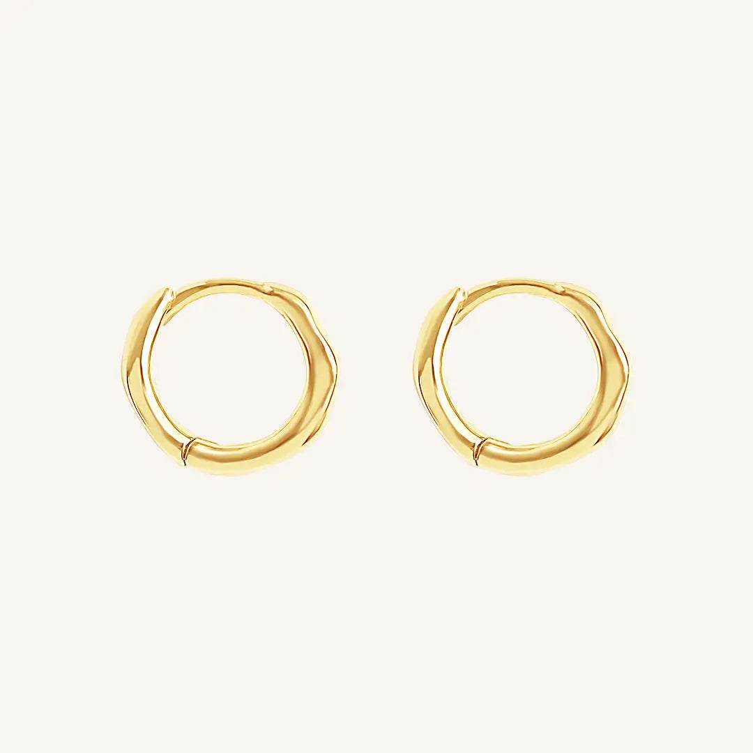The    Ripple Huggies by  Francesca Jewellery from the Earrings Collection.