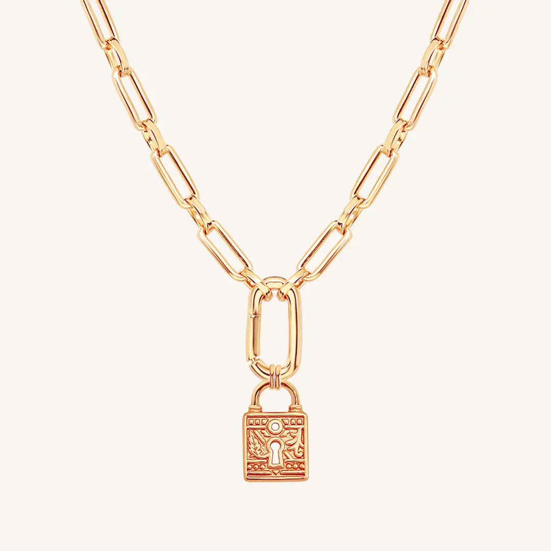 The  ROSE-Link  Sanctuary Keylock Necklace by  Francesca Jewellery from the Necklaces Collection.