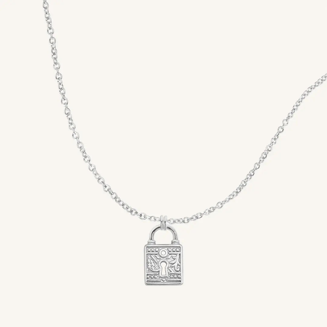 The  SILVER-Plain  Sanctuary Keylock Necklace by  Francesca Jewellery from the Necklaces Collection.