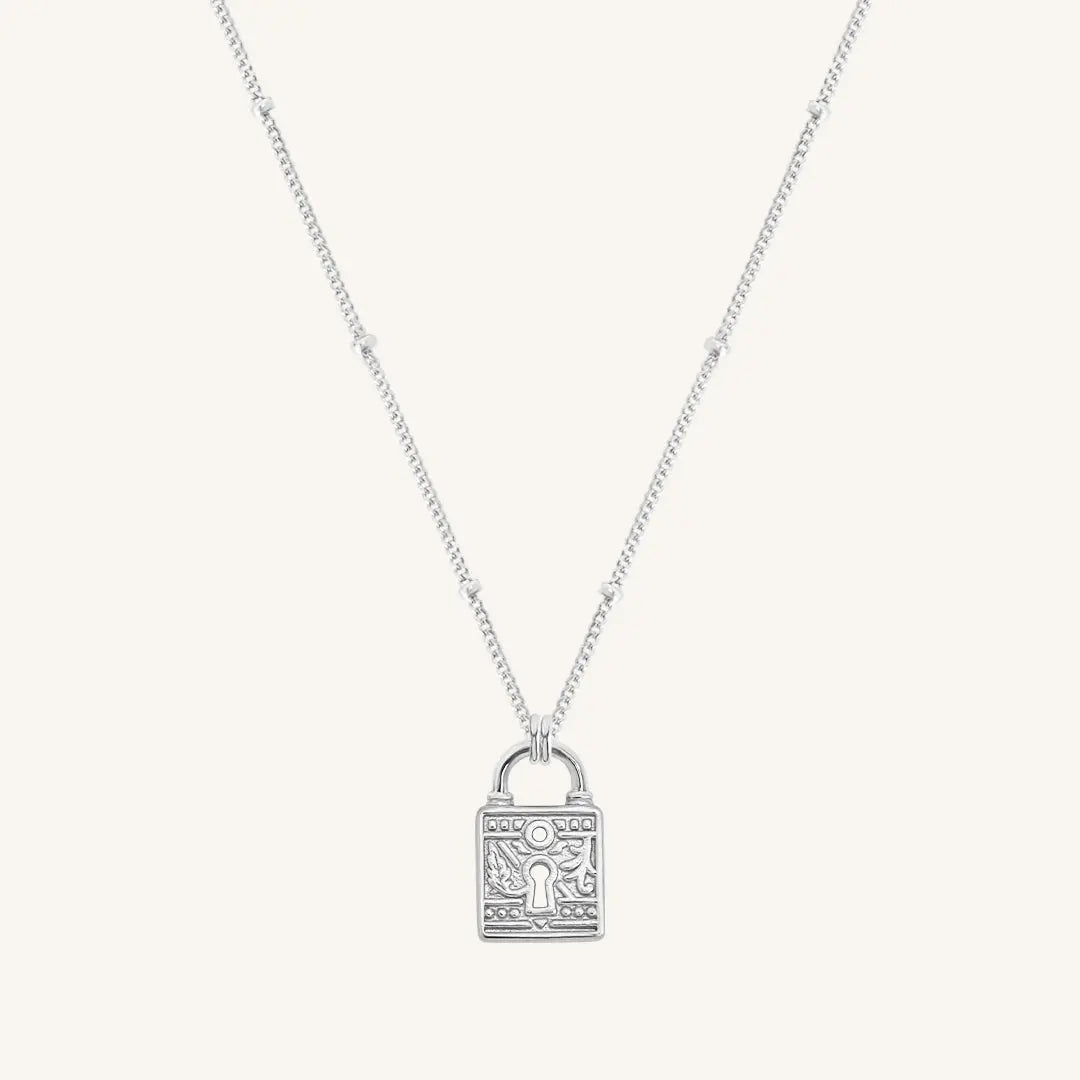 The  SILVER-Bobble  Sanctuary Keylock Necklace by  Francesca Jewellery from the Necklaces Collection.