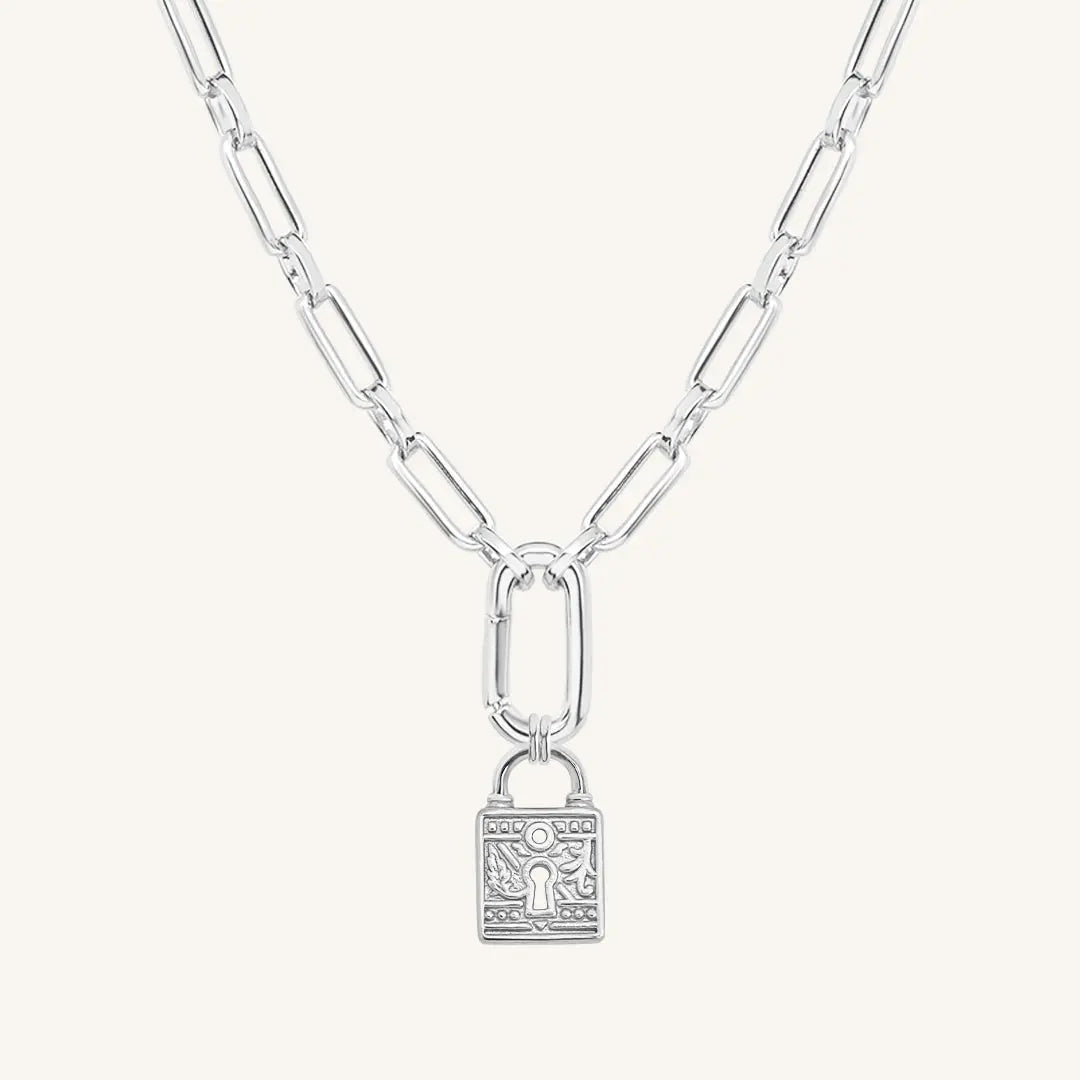 The  SILVER-Link  Sanctuary Keylock Necklace by  Francesca Jewellery from the Necklaces Collection.