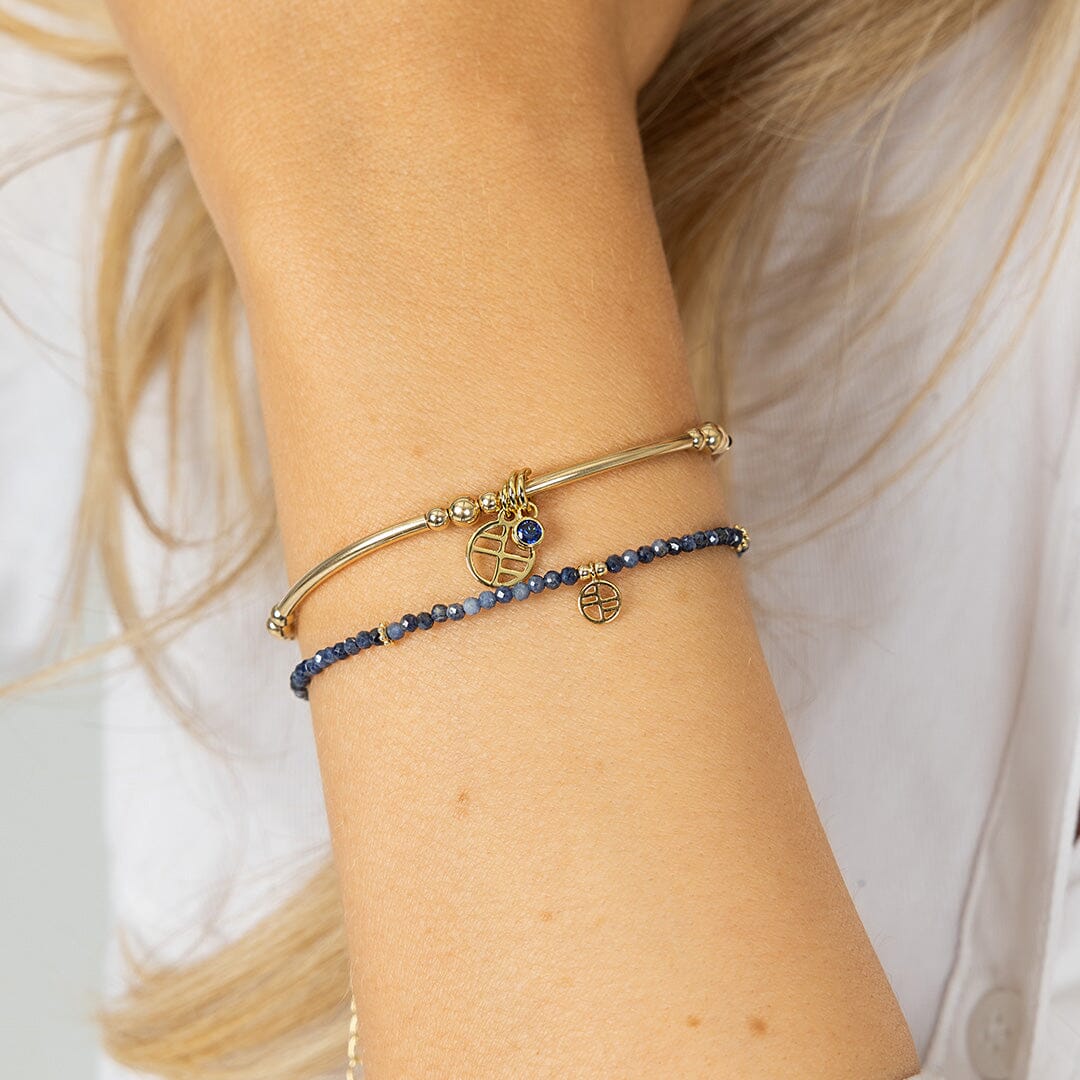September Aura Birthstone Charm