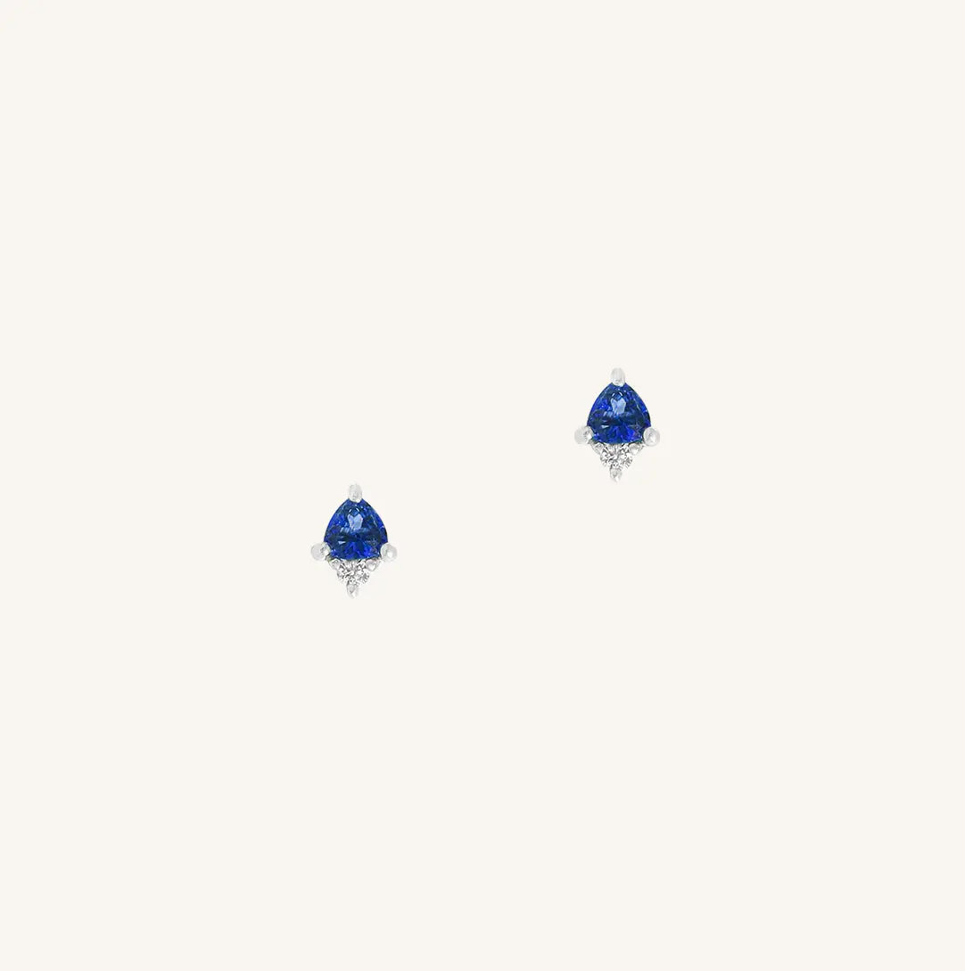 The  SILVER  September Birthstone Studs by  Francesca Jewellery from the Earrings Collection.