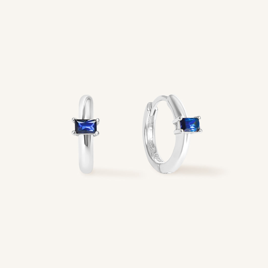 September Birthstone Huggies