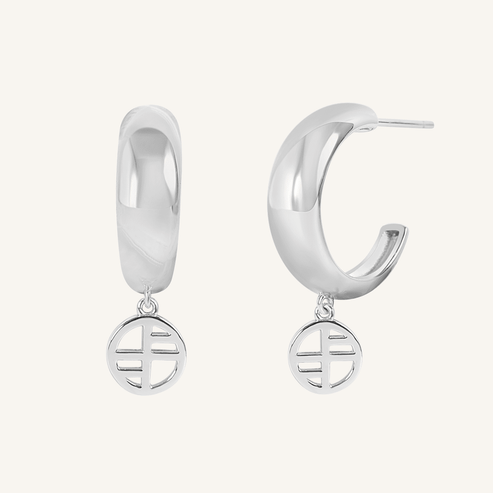 Broken Heart Signature Hoops